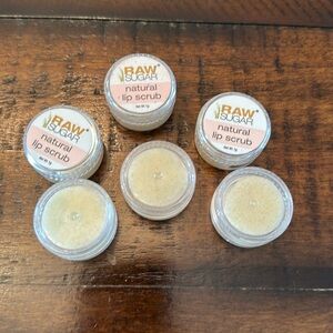 NEW RAW SUGAR NATURAL LIP SCRUB LEMON 6 pack